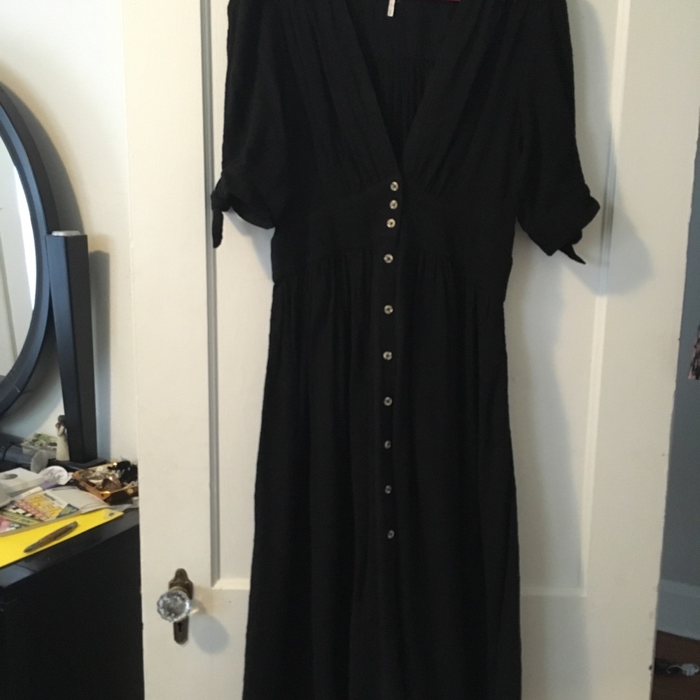 Black Free People Maxi Dress